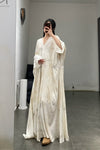 Mutedance 24 Spring and Summer Printed and Dyed Silk Dress Series MD-MD24SS08-HUIBAI hoary PM105